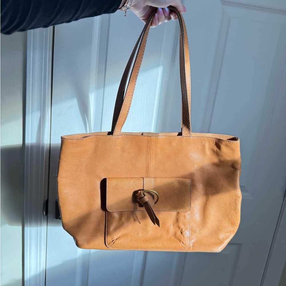 Frye Tan Leather Tote Bag